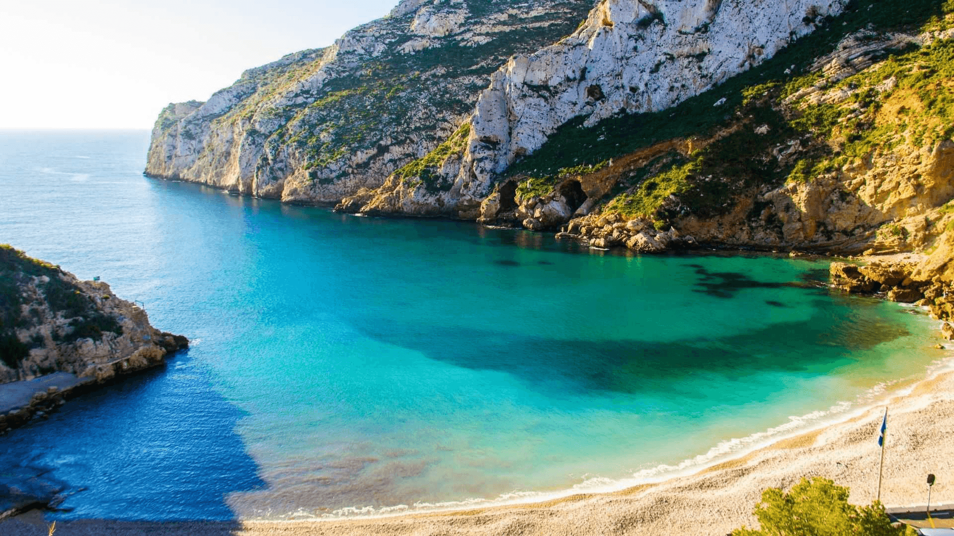 Playa de la Costa Blanca ideal para viaje en camper